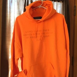 CIVIL REGIME Neon Orange Hoodie